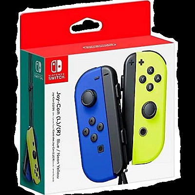 Nintendo Switch Joy-Con Pair Yellow & Blue – זוג בקרים רשמיים לנינטנדו סוויץ’