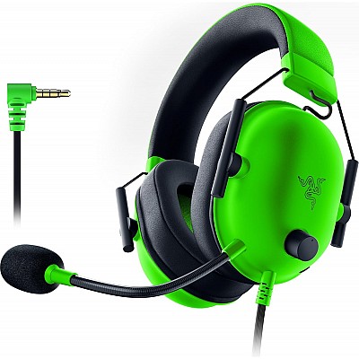 Razer BlackShark V2 X רייזר אוזניות גיימינג חוטיות  (צבע ירוק)