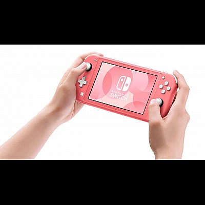 קונסולת ניידת נינטנדו סוויץ’ לייט צבע ורוד | NINTENDO SWITCH Lite Console Coral אחריות שנה