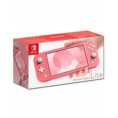 קונסולת ניידת נינטנדו סוויץ’ לייט צבע ורוד | NINTENDO SWITCH Lite Console Coral אחריות שנה