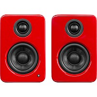 KANTO YU2 אדום – זוג רמקולים מוגברים שולחניים עם DAC USB | Playstore