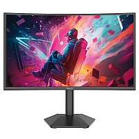 מסך גיימינג קעור 27" MAG C27R240Y – קצב רענון 240Hz, רמקולים, שחור
