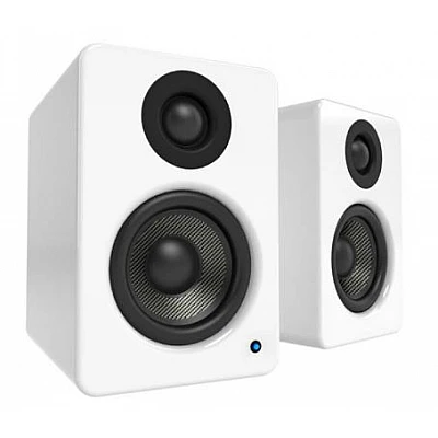 YU2 KANTO - זוג רמקולים מוגברים שולחניים בצבע לבן מט