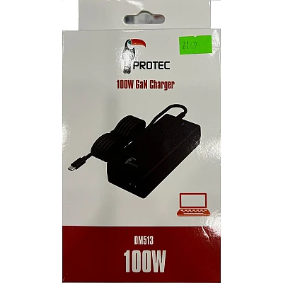 Protec DM513 – מטען USB-C אוניברסלי למחשב נייד בהספק 100W