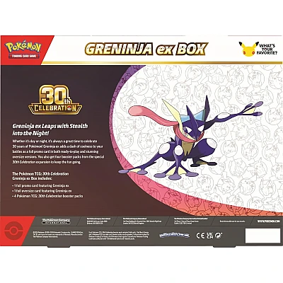Pokémon TCG | 30th Celebration Greninja ex Box – אנגלית Pokémon TCG | 30th Celebration Greninja ex Box – אנגלית