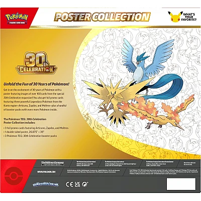 Pokémon TCG | 30th Celebration Poster Collection – אנגלית Pokémon TCG | 30th Celebration Poster Collection – אנגלית