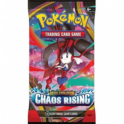 חבילת בוסטר Pokémon TCG Mega Evolution - Chaos Rising חבילת בוסטר Pokémon TCG Mega Evolution - Chaos Rising