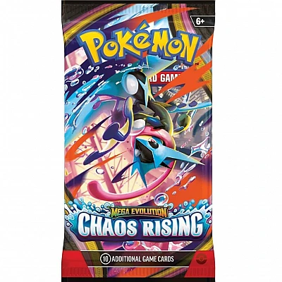חבילת בוסטר Pokémon TCG Mega Evolution - Chaos Rising חבילת בוסטר Pokémon TCG Mega Evolution - Chaos Rising