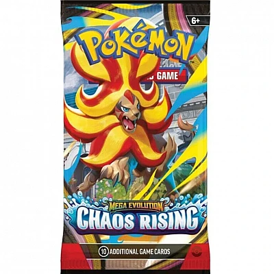 חבילת בוסטר Pokémon TCG Mega Evolution - Chaos Rising חבילת בוסטר Pokémon TCG Mega Evolution - Chaos Rising