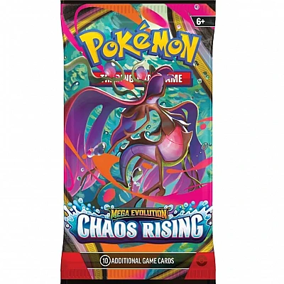 חבילת בוסטר Pokémon TCG Mega Evolution - Chaos Rising