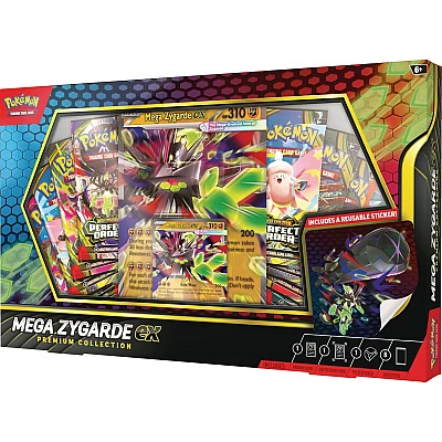 מארז Pokémon TCG Mega Zygarde ex Premium Collection מארז Pokémon TCG Mega Zygarde ex Premium Collection