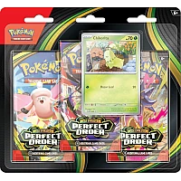 מארז Pokémon TCG Mega Evolution - Perfect Order 3-Pack Blister