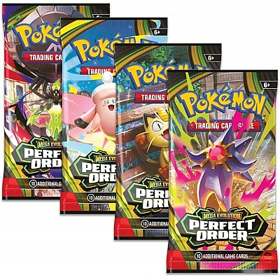 חבילת בוסטר Pokémon TCG Mega Evolution - Perfect Order