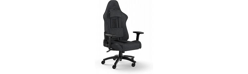 מושב גיימינג בד Corsair צבע שחור אפור דגם TC100