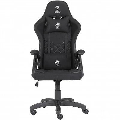 כיסא גיימרים Dragon Ace Pro בד שחור/לבן