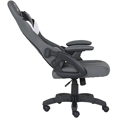 כיסא גיימרים Dragon Ace Pro בד אפור/לבן