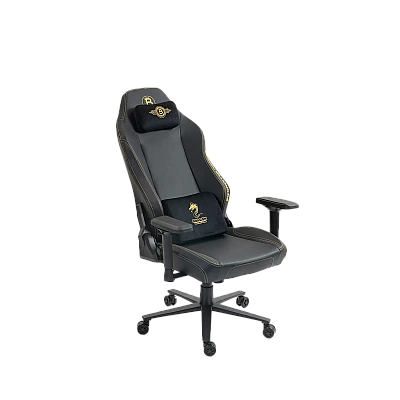 כיסא גיימינג Dragon ALPINE D.C שחור עיצוב ביטקוין זהב