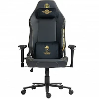 כיסא גיימינג Dragon ALPINE D.C שחור עיצוב ביטקוין זהב