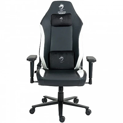 מושב גיימינג Dragon דגם Alpine D.C צבע שחור לבן