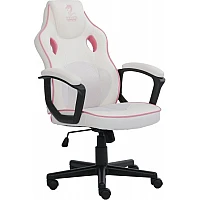 כיסא גיימרים Dragon דגם Combat צבע צבע לבן / ורוד