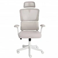 כיסא משרד ארגונומי Dragon Smart Tech R40 לבן בז׳