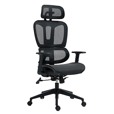 כיסא משרד ארגונומי שחור | Dragon Smart Tech Air מסדרת FLEX-AIR