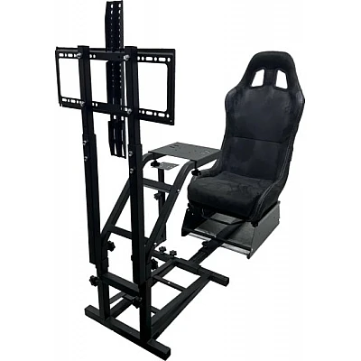 מושב לסימולטור מרוצים PlayGame דגם GY032B כולל מעמד לטלויזיה