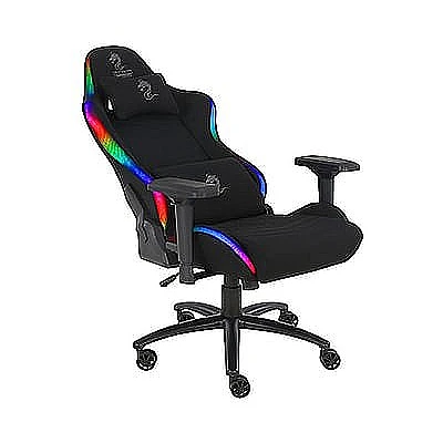 כיסא לגיימרים Dragon Space Plus RGB - בד נושם צבע שחור אפור