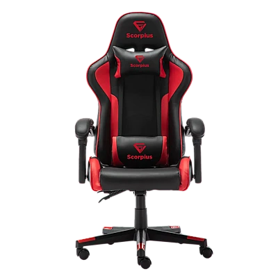 מושב גיימינג Scorpius דגם Life בצבע שחור אדום מושב גיימינג Scorpius דגם Life בצבע שחור אדום