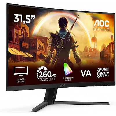 מסך גיימינג קעור AOC C32G42ZE בגודל 31.5 אינץ׳ FHD 240Hz / 260Hz OC מסך גיימינג קעור AOC C32G42ZE בגודל 31.5 אינץ׳ FHD 240Hz / 260Hz OC