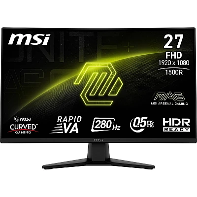 מסך גיימינג קעור MSI MAG 274CXF בגודל 27 אינץ׳ FHD 280Hz