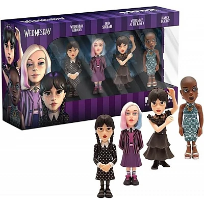בובת אספנות | Wednesday מיניקס מארז 4 דמויות 7 ס"מ