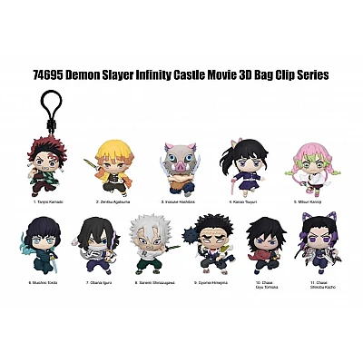 Demon Slayer: Infinity Castle Series 1 – שקית הפתעה עם תפסן 3D אקראי לתיק Demon Slayer: Infinity Castle Series 1 – שקית הפתעה עם תפסן 3D אקראי לתיק