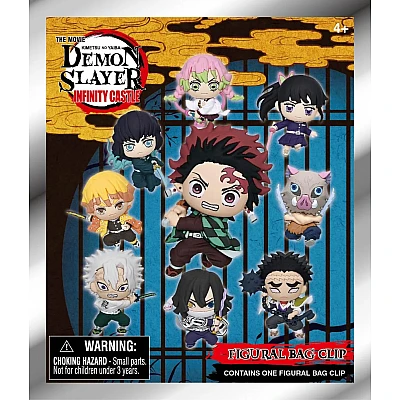 Demon Slayer: Infinity Castle Series 1 – שקית הפתעה עם תפסן 3D אקראי לתיק