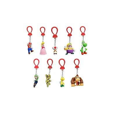 Super Mario Backpack Buddies – שקית הפתעה עם תפסן אקראי לתיק Super Mario Backpack Buddies – שקית הפתעה עם תפסן אקראי לתיק
