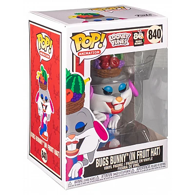 Funko Pop | בובת פופ: Animation: Looney Tunes: Bugs Bunny in Fruit Hat №840