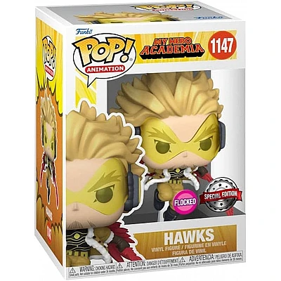 Funko Pop | בובת פופ: Animation: My Hero Academia - HAWKS №1147 Flocked Chalice Exclusive "MINT"