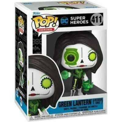 Funko Pop | בובת פופ: DC Super Heroes Comics: Dia De Los DC - Green Lantern (Jessica Cruz) #411