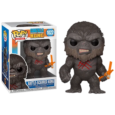Funko Pop | בובת פופ: Movies: Godzilla Vs. Kong - Battle-Scarred Kong #1022
