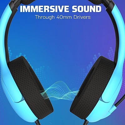 PDP Airlite אוזניות גיימינג חוטיות 3.5 מ״מ – תואם PS5/Xbox/Switch/PC