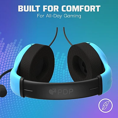 PDP Airlite אוזניות גיימינג חוטיות 3.5 מ״מ – תואם PS5/Xbox/Switch/PC