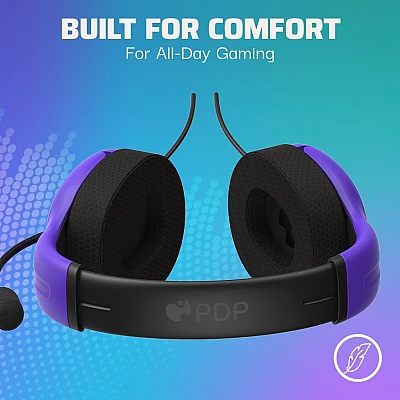 PDP Airlite אוזניות גיימינג חוטיות 3.5 מ״מ – תואם PS5/Xbox/Switch/PC