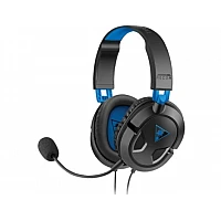 אוזניות גיימינג חוטיות Turtle Beach Recon 50P ל-PS5 ול-PS4 בצבע שחור וכחול