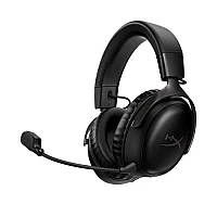 HyperX Cloud III | אוזניות גיימינג שחורות עם מיקרופון – תואמות PC, PS5 ו־Xbox