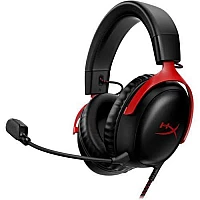 HyperX Cloud III | אוזניות גיימינג שחורות עם מיקרופון – תואמות PC, PS5 ו־Xbox