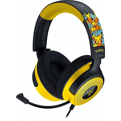 אוזניות גיימינג Razer Kraken V4 X Pokémon Edition ‏USB-C עם 7.1