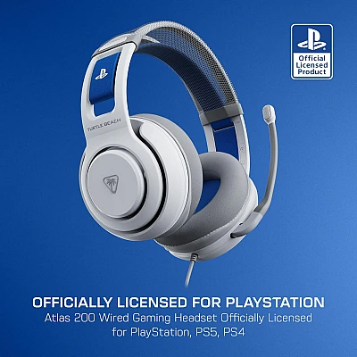 אוזניות גיימינג Turtle Beach Atlas 200 ל-PlayStation צבע לבן אוזניות גיימינג Turtle Beach Atlas 200 ל-PlayStation צבע לבן