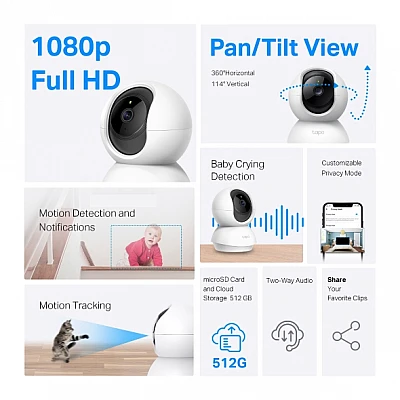 מצלמה TAPO C200 TP-Link מצלמה TAPO C200 TP-Link