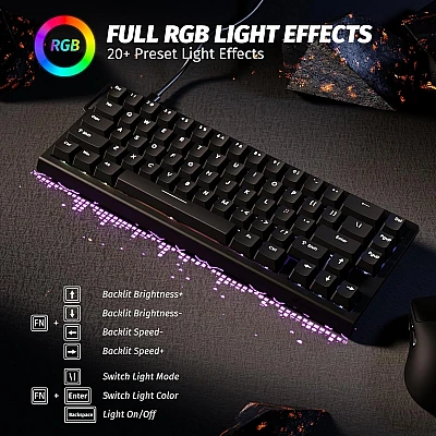מקלדת גיימינג Attack Shark X68 HE שחור