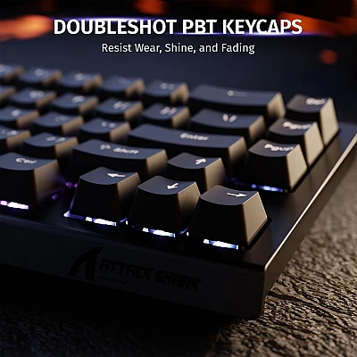 מקלדת גיימינג Attack Shark X68 HE שחור
